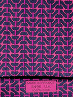 Hermés black and purple silk tie 5490 UA with box