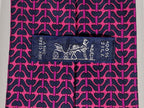 Hermés black and purple silk tie 5490 UA with box