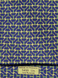 Hermès silk tie blue green equestrian pattern 5490 UA