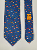005495 Hermés 5495 UA "Le Mans" tie.