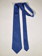 005502 Hermès tie blue maze pattern 5502 UA