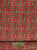 Hermés wide vintage silk tie H pattern red 550 IA