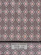 Hermès silk tie pink equestrian pattern 5529 UA