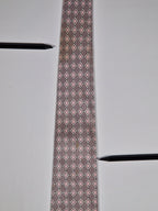 Hermès silk tie pink equestrian pattern 5529 UA