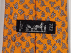 005561 Hermès tie orange knots Hermès 5561 MA tie orange