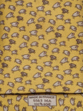 Hermès silk tie yellow sheep whimsical pattern 5563 MA