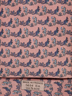 005634 Hermès tie pink whimsical seahorse and kangaroo 5634 EA