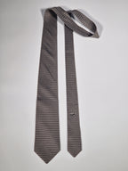 005664 Hermès tie grey H pattern 5664 EA