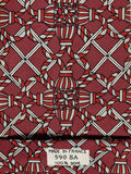 Hermés wide vintage silk tie red 590 SA