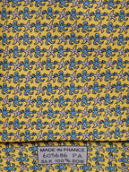 Hermès silk tie yellow octopus and seastar whimsical pattern 605686 PA