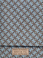 605718 Hermès tie blue equestrin pattern 605718 PA