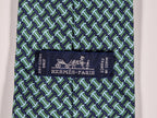 Hermès silk tie Green H pattern 605719 PA