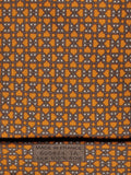 Hermès silk tie orange chain pattern 605824 IA