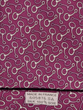 605876 Hermès tie purple equestrian pattern 605876 SA