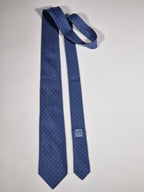605883 Hermès tie blue nautic pattern 605883 SA