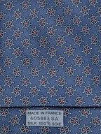 605883 Hermès tie blue nautic pattern 605883 SA