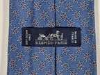 605883 Hermès tie blue nautic pattern 605883 SA