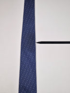 Hermès silk tie blue H pattern 605906 SA