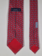 Hermès silk tie red squirrel and hazelnut 625851 IA