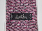 Hermès silk tie pink H pattern 605983 TA