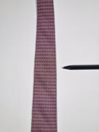 Hermès silk tie pink H pattern 605983 TA