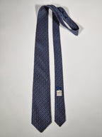 606047 Hermès tie blue marbles pattern 606047 OA