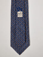 606047 Hermès tie blue marbles pattern 606047 OA