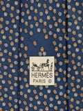606047 Hermès tie blue marbles pattern 606047 OA