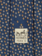 606047 Hermès tie blue marbles pattern 606047 OA