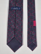 Hermès silk tie grey equestrian pattern 606053 OA