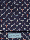 Hermès silk tie blu historical Hermès pattern 6250 MA