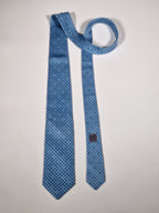 625683 Hermès tie blue navy pattern 625683 PA