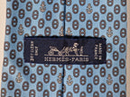 625683 Hermès tie blue navy pattern 625683 PA