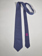 625811 Hermès silk tie blue turtle pattern 625811 TA