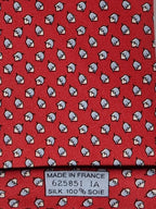 Hermès silk tie red squirrel and hazelnut 625851 IA