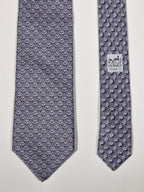 625957 Hermès tie grey whimsical sheep 625957 TA