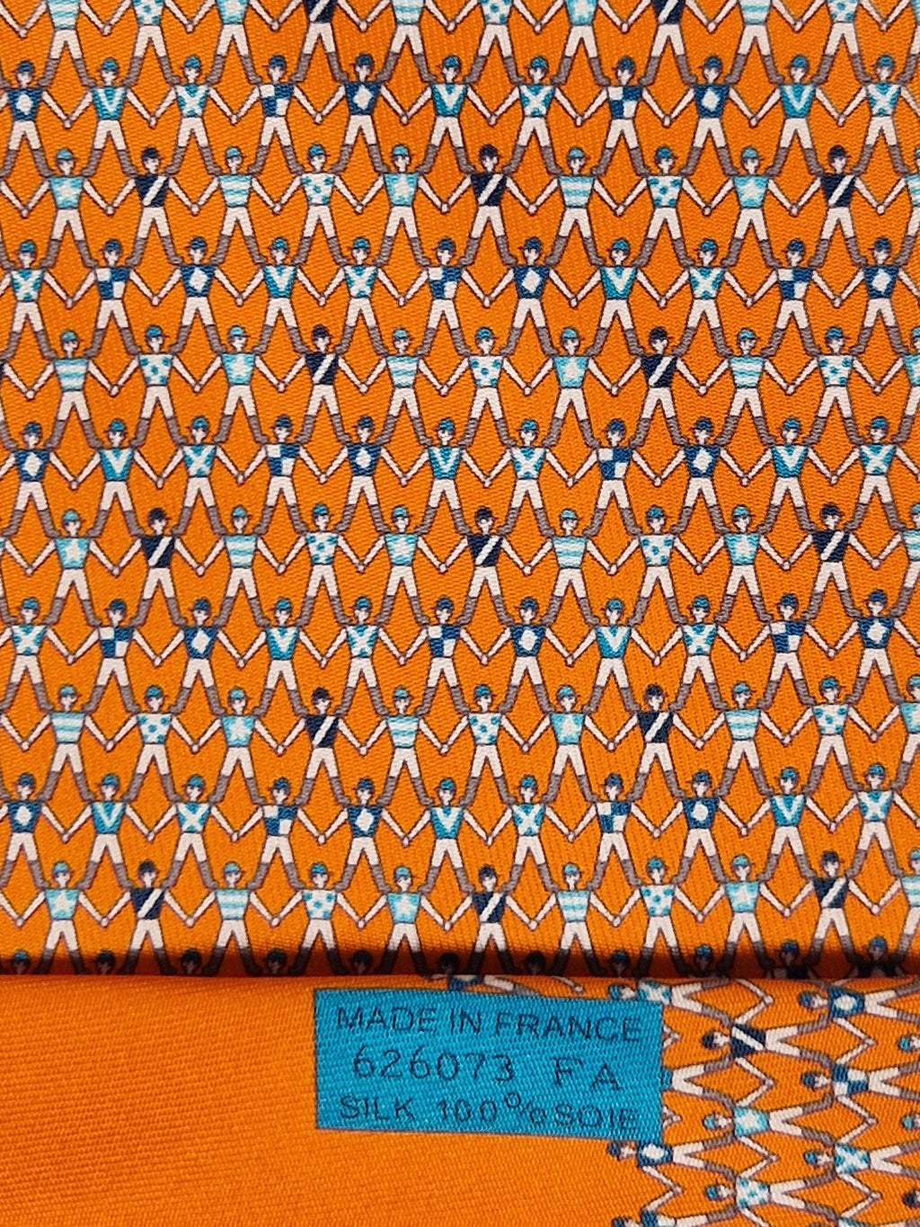 Hermès 626073 FA orange tie
