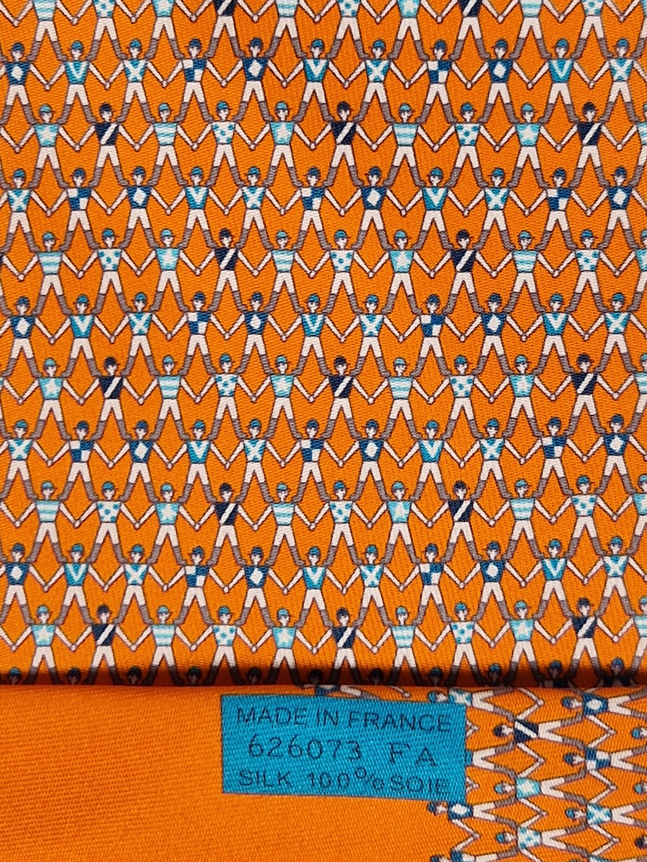 Hermès 626073 FA orange tie