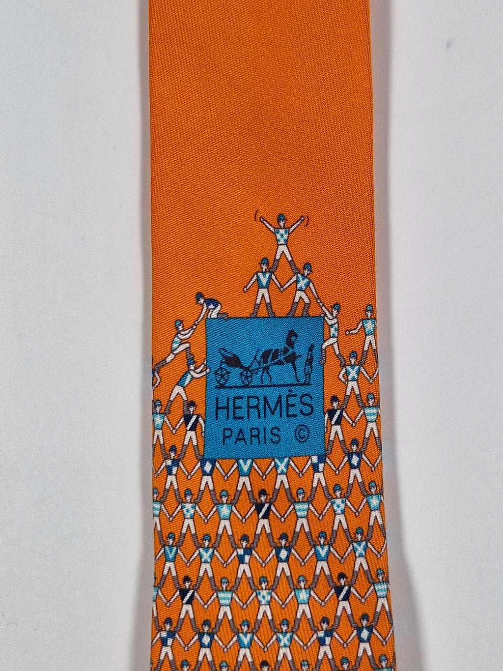 Hermès 626073 FA orange tie