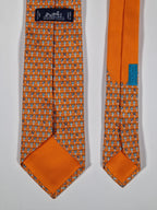 Hermès 626073 FA orange tie