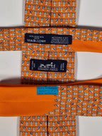 Hermès 626073 FA orange tie