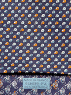 Hermès silk tie blue motorcycle pattern 626089 FA
