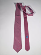 Hermès silk tie red fish and scarf ring whimsical pattern 626142 UA