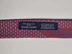 Hermès silk tie red fish and scarf ring whimsical pattern 626142 UA