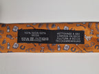 Hermès silk tie orange quincaillerie du faub pattern 6354 HA with box