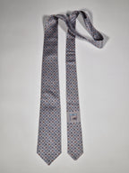 006364 Hermès tie grey Whimsical H pattern 6364 HA