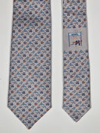 006364 Hermès tie grey Whimsical H pattern 6364 HA