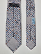 006364 Hermès tie grey Whimsical H pattern 6364 HA