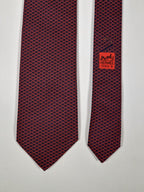 645666 Hermès tie red whimsicl keyboard 645666 EA