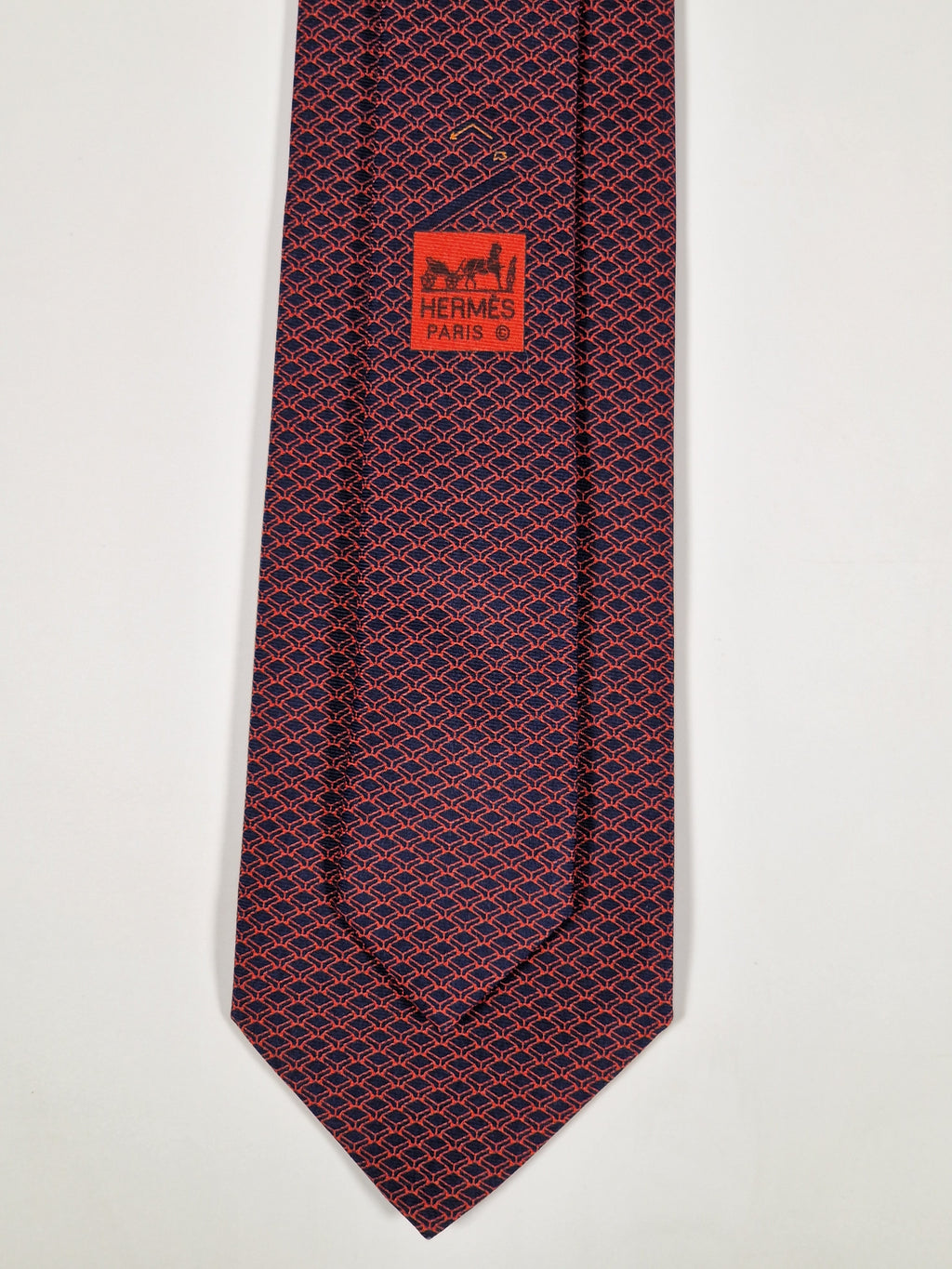 645666 Hermès tie red whimsicl keyboard 645666 EA